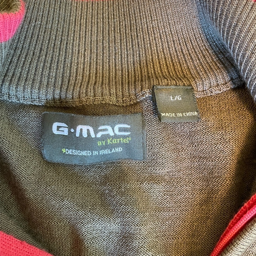 G-Mac By Kartel 100% Washable Wool Men’s Golf Sweater Vest Size Large. - Picture 2 of 6